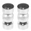 2 Pcs Handrail End Cover Stair Caps Black Round Covers Connectors 11