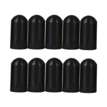 10Pcs Silicone Drumstick Silent Tips Black Durable Practice Protectors