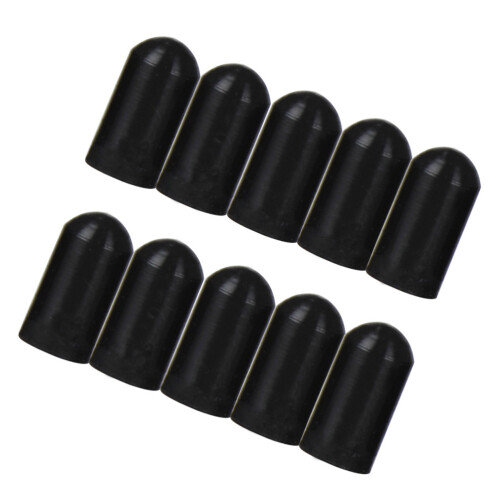 10Pcs Silicone Drumstick Silent Tips Black Durable Practice Protectors 2