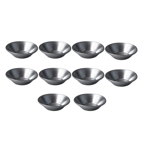 24Pcs Aluminum Reusable Baking Molds Silver Non-Stick Egg Tart Pans