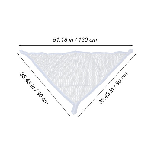 White Stuffed Animal Hammock Ultra Soft Dacron Toy Storage Net 1