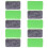 10Pcs Lightweight Felt Whiteboard Erasers for Home Office Training 10
