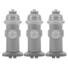 3Pcs Dark Grey Plastic Dog Urine Guide Column Indoor Puppy Toilet Post