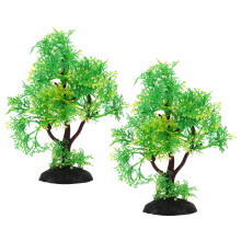 2pcs Fish Tank Tree Modeling Craft Underwater Tree Adornment Aquarium