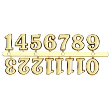 Mehrzweckuhr Reparaturkits Elegant Metal Arabic Or Roman Numeral Clock Numbers Set Watch Accessories 2cm Golden