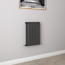 (600x408mm Single) Horizontal flat radiator anthracite all sizes