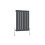 AICA (600x408mm Single) Horizontal flat radiator anthracite all sizes 5