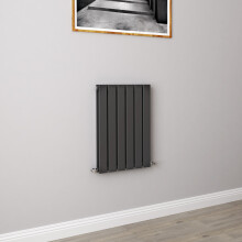 (600x408mm Double) Horizontal flat radiator anthracite all sizes