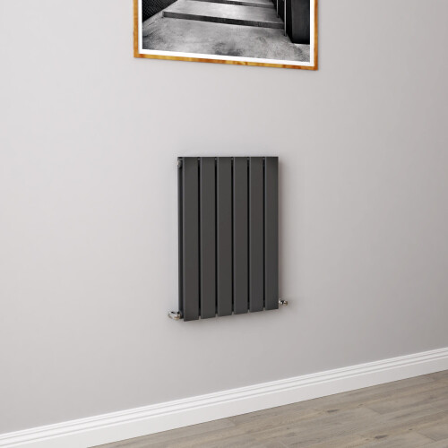 AICA (600x408mm Double) Horizontal flat radiator anthracite all sizes