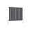 AICA (600x612mm Single) Horizontal flat radiator anthracite all sizes 5