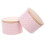 2Pcs Pink Iron Candy Box Wooden Lid Biscuit Cake Storage Case 11