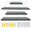 4Pcs Wooden Storage Racks Floating Shelves Organizing Stands 8