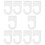 10pcs Practical Scroll Hooks for Wall Poster Fixing and Replacement 6