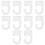 10pcs Practical Scroll Hooks for Wall Poster Fixing and Replacement 1
