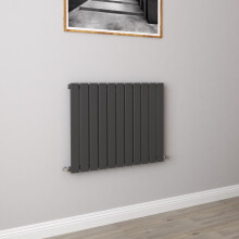 (600x748mm Single) Horizontal flat radiator anthracite all sizes