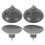 4Pièces Ventouses PVC Grises Pour Embosseuse À Saucisse 1