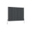 AICA (600x748mm Double) Horizontal flat radiator anthracite all sizes 5