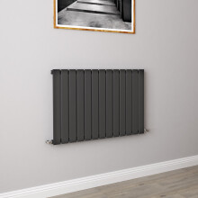 (600x884mm Single) Horizontal flat radiator anthracite all sizes