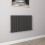 AICA (600x884mm Double) Horizontal flat radiator anthracite all sizes 1