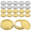 24Sets Metall Einmachglas Deckel Silber Mehrzweck Lagerdeckel Mit Ring 4