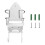 Ironing Board Holder Wall Mount White Ironing Board Hanger With Removable Hooks Storage Organizer Shelf 1