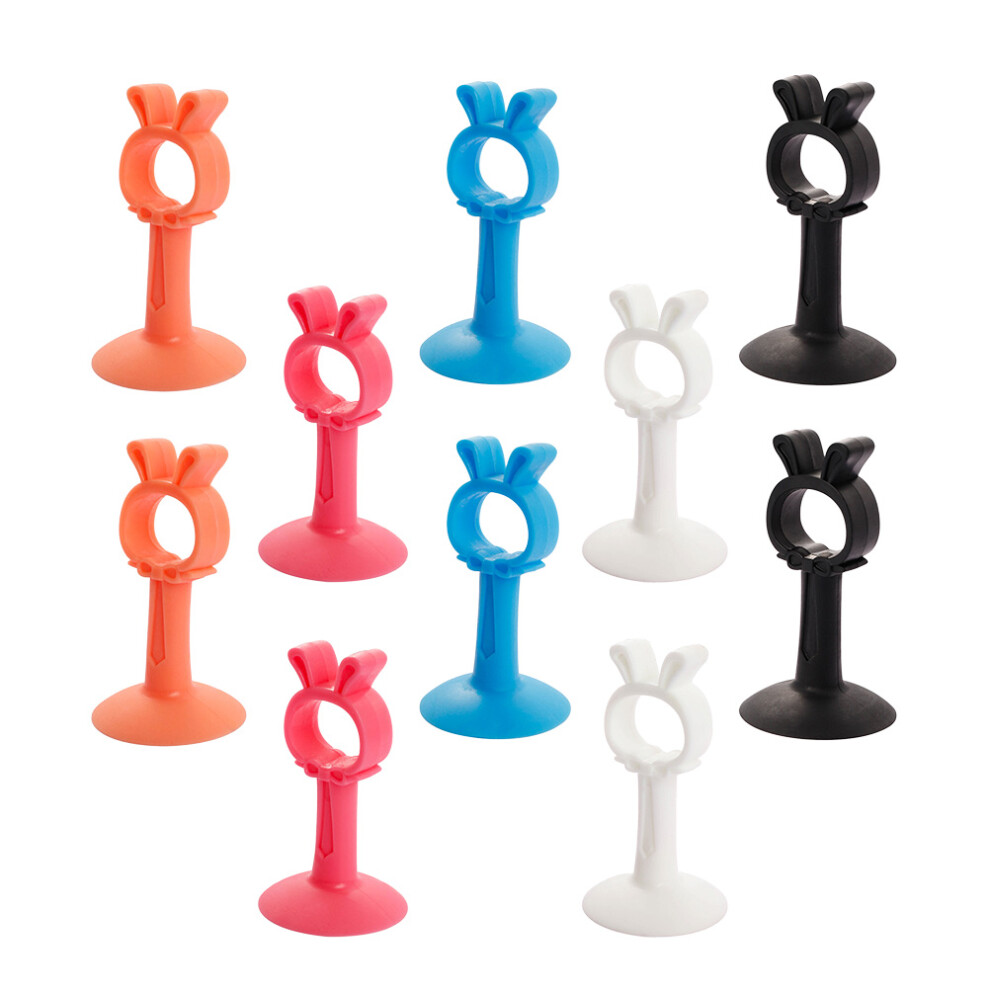 10Pcs Home Door Protector Silicone Stopper Assorted Color Punch-Free Aboofan