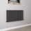 AICA (600x1020mm Double) Horizontal flat radiator anthracite all sizes 1
