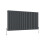 AICA (600x1156mm Double) Horizontal flat radiator anthracite all sizes 5