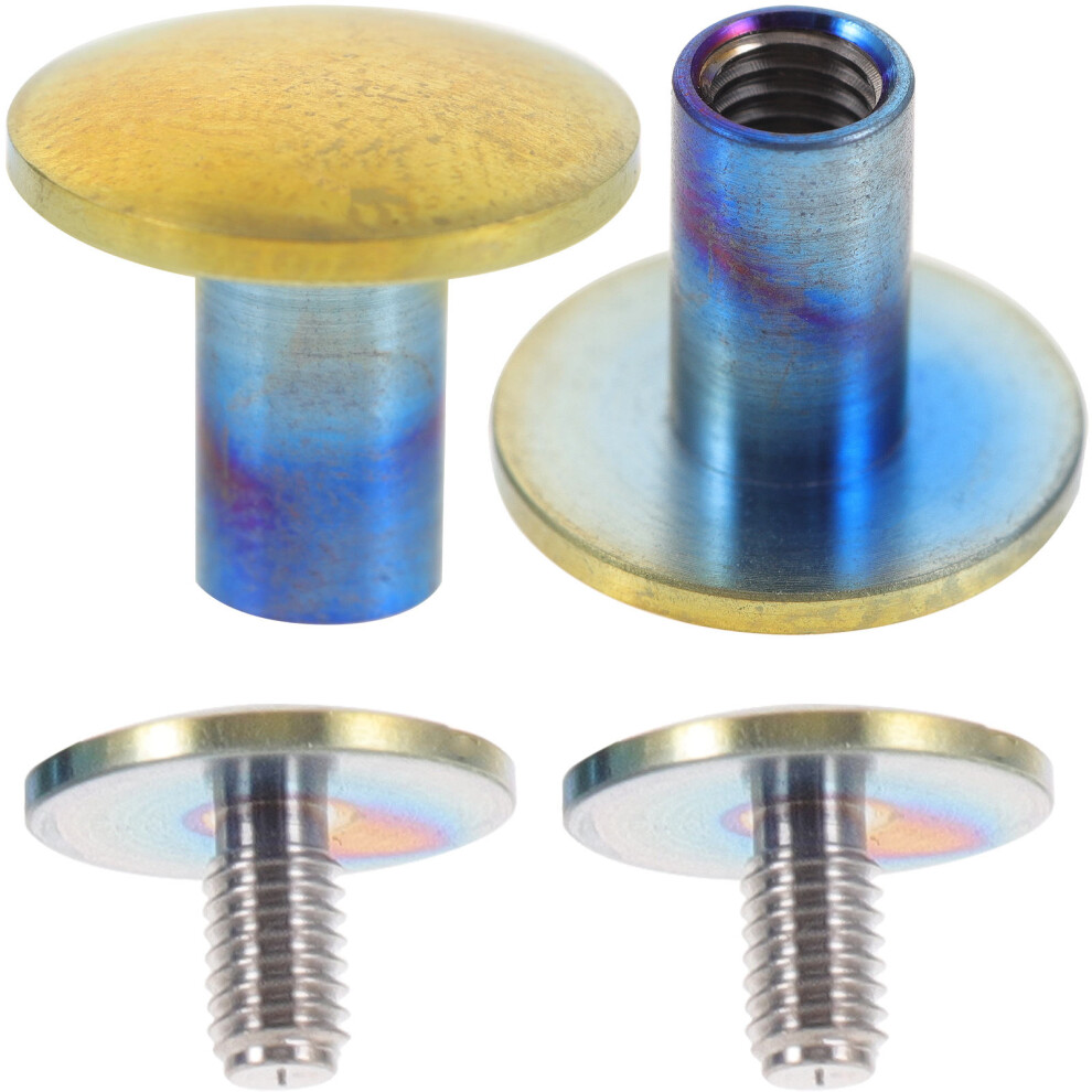 2Pcs High-Grade Titanium Binding Posts For Belts, Scrapbooks & Albums 3033693762785