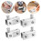 4 Pcs Shower Glass Clamp Cabinet Hinge Door Accessory Pivot Hinges 6