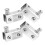 4 Pcs Shower Glass Clamp Cabinet Hinge Door Accessory Pivot Hinges 11