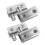4 Pcs Shower Glass Clamp Cabinet Hinge Door Accessory Pivot Hinges 7