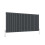 AICA (600x1428mm Double) Horizontal flat radiator anthracite all sizes 5