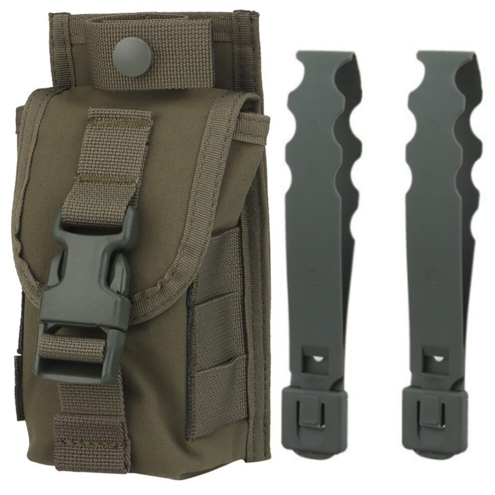 Green Military Survival Medical Bag Molle Compatible Compact First Aid Kits Tourniquet Holder Emt Scissors Bag