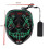 (Red) Led Luminous Black V-Shaped Mask, Cold Light Halloween Mask, Ghost Dance Luminous Mask 2