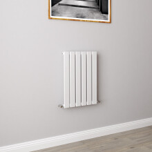 (600x408mm Single) Horizontal flat radiator white all sizes