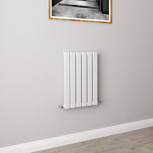 AICA (600x408mm Single) Horizontal flat radiator white all sizes