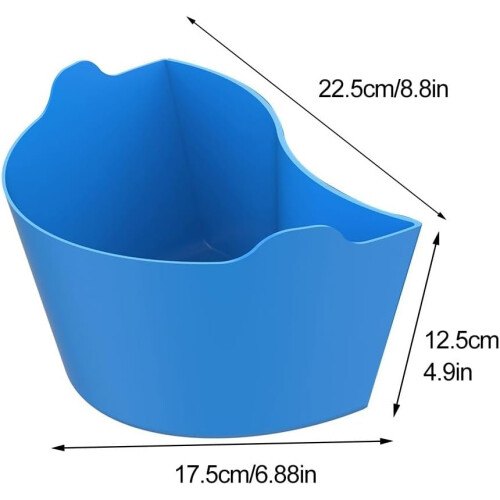2 in 1 Silicone Slow Cooking Divider Fits 6 Quart Cookers Reusable Blue 2