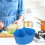 2 in 1 Silicone Slow Cooking Divider Fits 6 Quart Cookers Reusable Blue 4