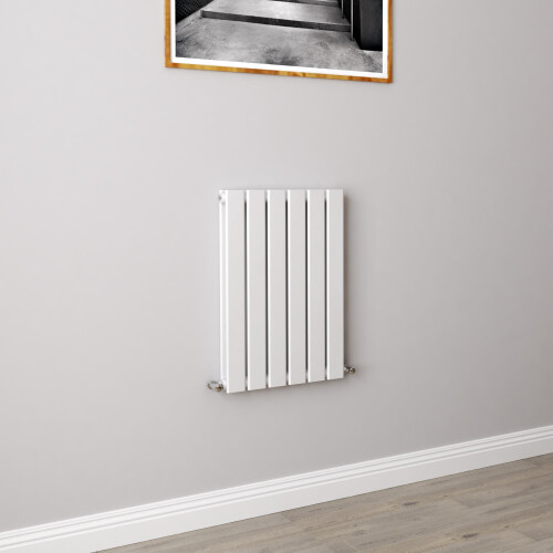 AICA (600x408mm Double) Horizontal flat radiator white all sizes