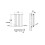 AICA (600x408mm Double) Horizontal flat radiator white all sizes 4