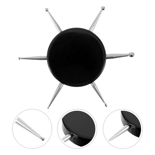 Black Nail Art Dotting Tools Acrylic Stainless Steel Manicure Kit 1