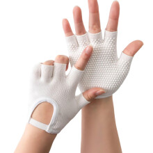 Non-Slip Five-Finger Silicone Workout Gloves For Strength Training, Weightlifting - Women's Size S-XL, Silicone Grip
