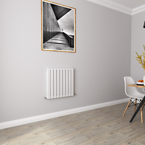 AICA (600x612mm Double) Horizontal flat radiator white all sizes 2