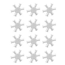 100Pcs Durable Metal Snowflake Brads White Mini DIY Craft Nails