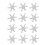 100Pcs Durable Metal Snowflake Brads White Mini DIY Craft Nails 1
