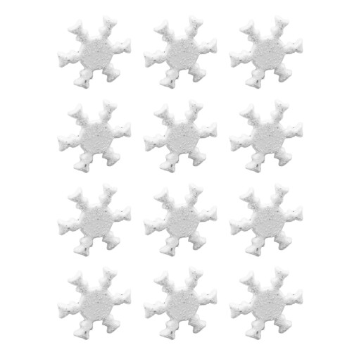100Pcs Durable Metal Snowflake Brads White Mini DIY Craft Nails