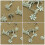 100Pcs Durable Metal Snowflake Brads White Mini DIY Craft Nails 8