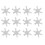 100Pcs Durable Metal Snowflake Brads White Mini DIY Craft Nails 10