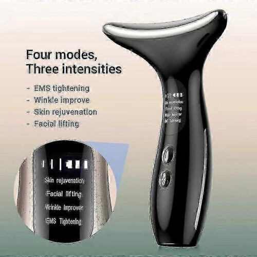(Black) Neck Face Massager, Electric Face And Neck Lifting Face Contouring Tool 1